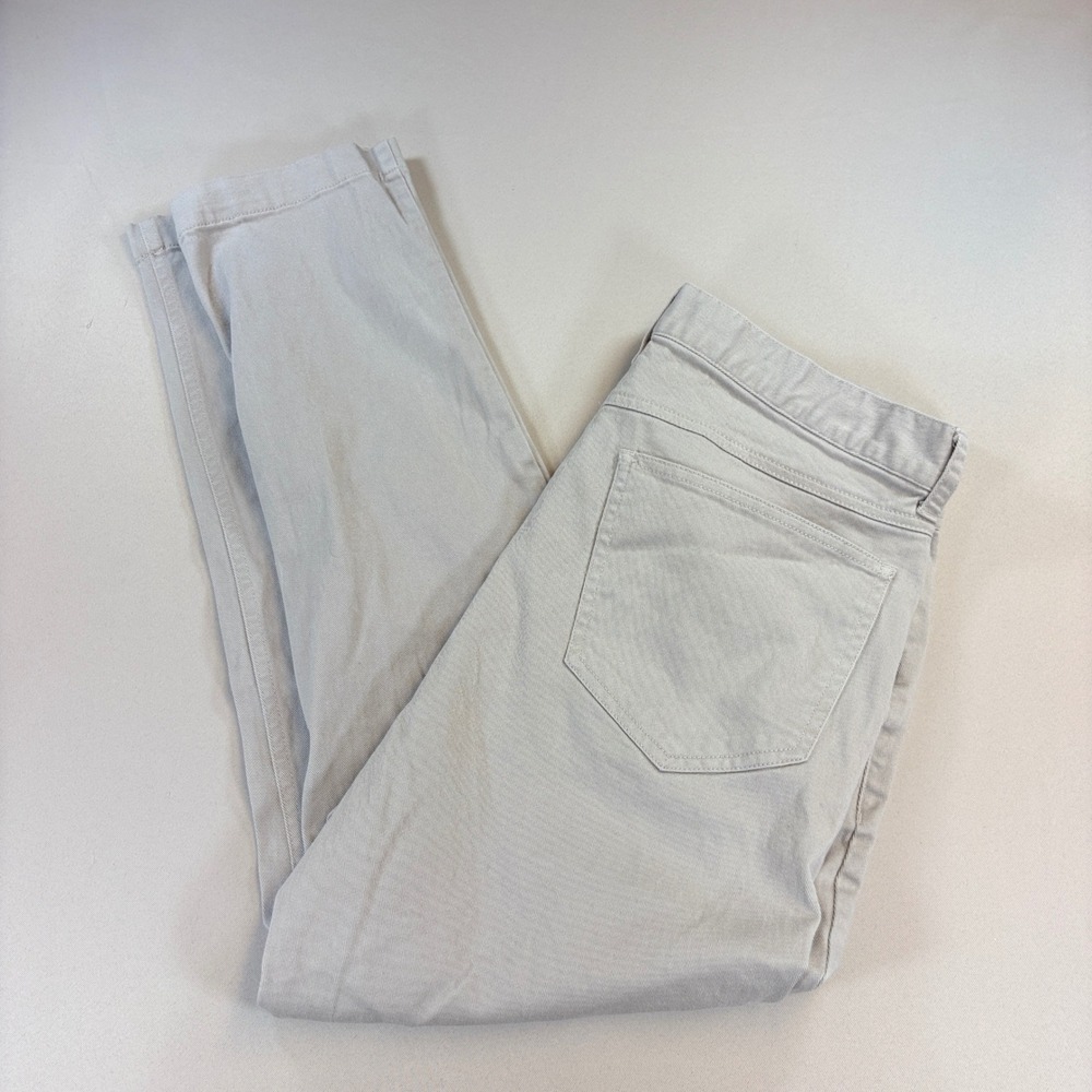 Thom Aaron Pants Mens 32x30 (31x27) Gray Stretch Cotton 5 Pocket Straight Leg